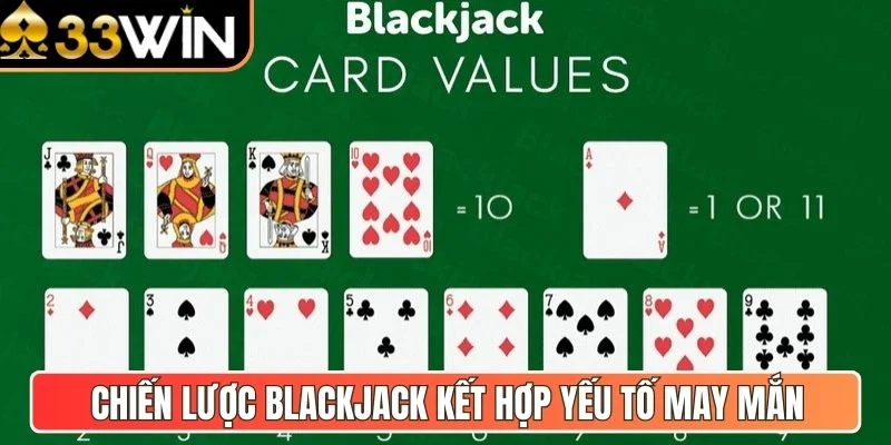 Chiến lược Blackjack kết hợp yếu tố may mắn