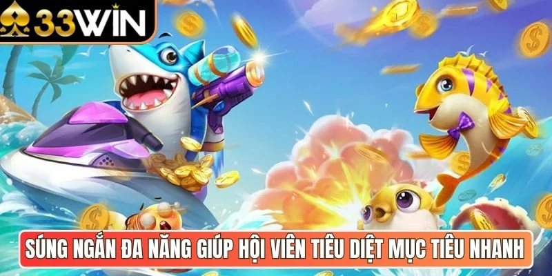 Súng ngắn đa năng giúp hội viên tiêu diệt mục tiêu nhanh